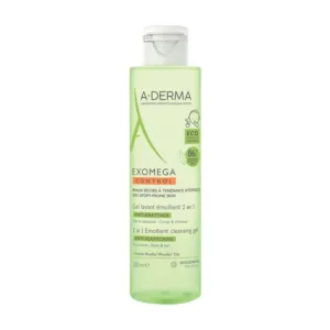 A- DERMA EXOMEGA GEL EMOLIENTE 2 EN 1 200 ML