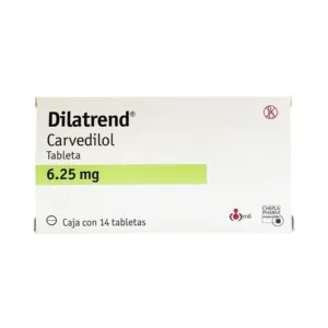 DILATREND 6.25 MG C/14  TABLETAS