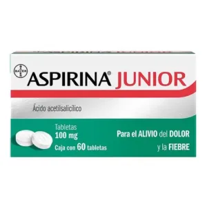 ASPIRINA JUNIOR 100MG TABLETAS 60