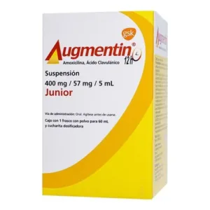 AUGMENTIN JR 12H 400MG SUSP 50 ML