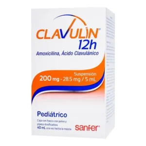 CLAVULIN 12H 200/28.5MG SUSP40ML
