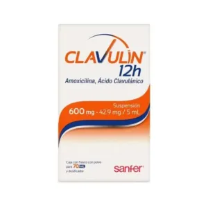 CLAVULIN 12 H 600/42.9 MG 70 ML SUSP