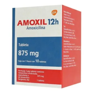AMOXIL 12H 875 MG TABLETAS 10