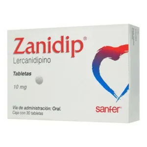 ZANIDIP 10 MG TABLETAS 30    329
