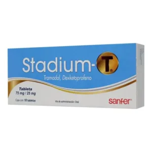 STADIUM-T 75MG/25MG TABLETAS 10 138