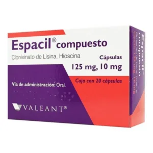 ESPACIL COMP 125/10 MG CAPSULAS 20