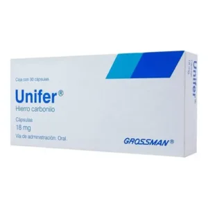 UNIFER 18 MG CAPSULAS 30
