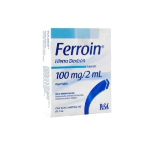 FERROIN 100 MG AMPULAS 3X2 ML