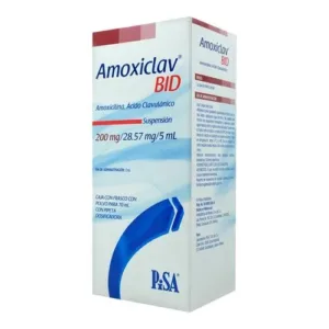 AMOXICLAV BID 200+28.57 SUSPENSION 70ML.