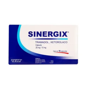 SINERGIX 25/10MG 10 CAPS