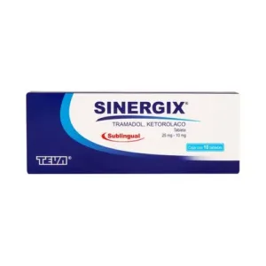 SINERGIX 25/10MG SUBL TABLETAS C/10