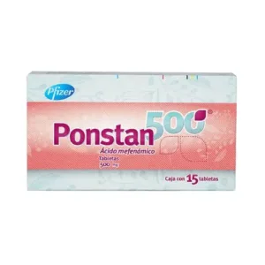 PONSTAN 500 MG TABLETAS 15