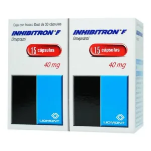 INHIBITRON F 40MG C/2FCO 15 CAPSULAS C/U