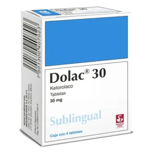 DOLAC 30 MG SUBLINGUAL 4 TABLETAS