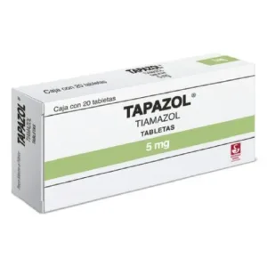 TAPAZOL 5 MG TABLETAS 20
