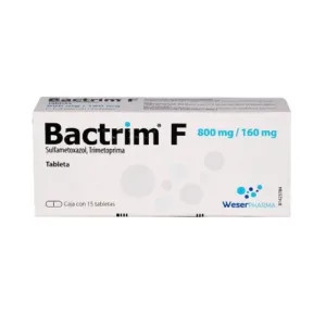 BACTRIM F 800/160 MG C/15  TABLETAS