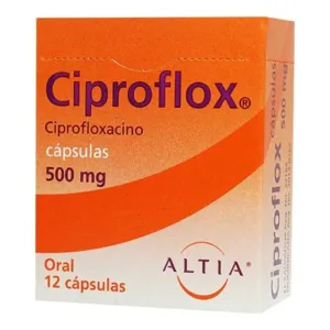 CIPROFLOX 500 MG CAPSULAS 12     058