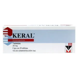 KERAL 25 MG MG 20 TABLETAS