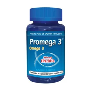 PROMEGA 3 566 MG CAPSULAS 60